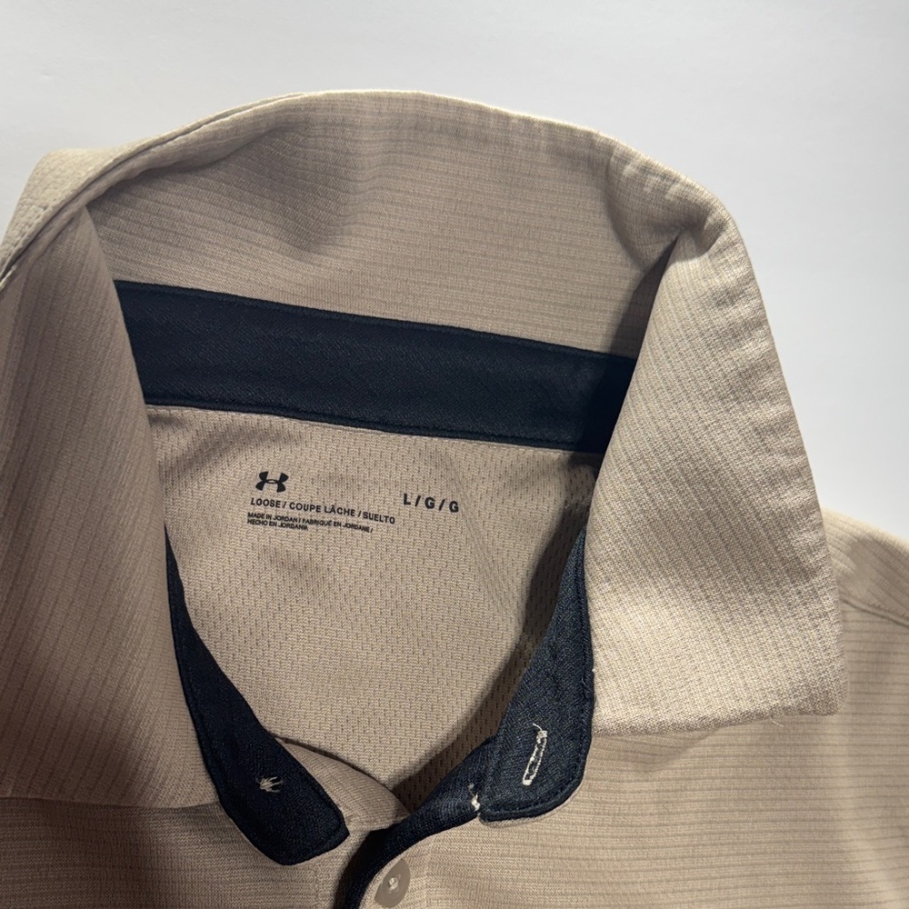Under Armour Men's Beige Polo Shirt - Picture 2 of 5